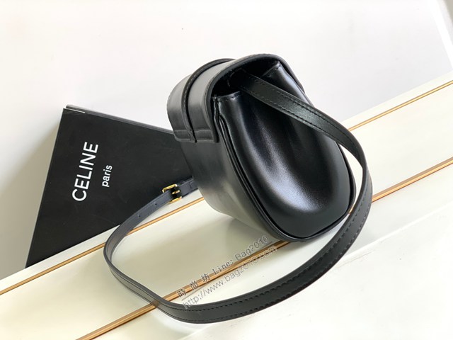 Celine專櫃23s春季新品SOFT16迷你光滑牛皮革手袋 賽琳單肩斜挎全皮女包 sldj2385